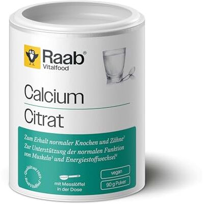 Raab Vitalfood Prášek citrátu vápenatého, 90 g, veganský, dobré dávkování, sportovci, podpora svalů a kostí, elektrolytová domácnost Raab Vitalfood Prášek citrátu vápenatého, 90 g, veganský, dobré dávkování, sportovci, podpora svalů a kostí, elektrolytová domácnost