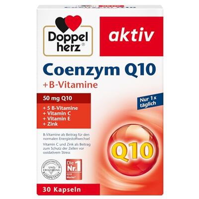 Doppelherz Koenzym Q10 + vitamíny B se zinkem, vitaminem B6, B12 a C jako příspěvek k normální funkci imunitního systému 30 kapslí (balení 1 ks) Doppelherz Koenzym Q10 + vitamíny B se zinkem, vitaminem B6, B12 a C jako příspěvek k normální funkci imunitního systému 30 kapslí (balení 1 ks)