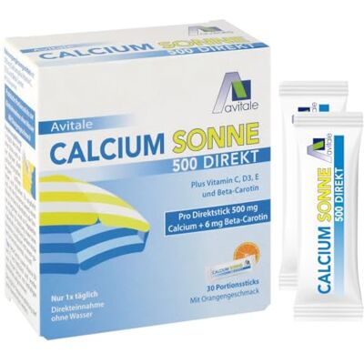 Avitale Granulát Calcium Sonne 500 s pomerančovou příchutí, 30 ks tyčinek Avitale Granulát Calcium Sonne 500 s pomerančovou příchutí, 30 ks tyčinek