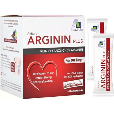 Avitale Arginin plus tyčinky pro přípravu pitného roztoku s 3000 mg čistě rostlinného argininu, vitamínu B1, B6, B12 a kyseliny listové, 531 g Avitale Arginin plus tyčinky pro přípravu pitného roztoku s 3000 mg čistě rostlinného argininu, vitamínu B1, B6, B12 a kyseliny listové, 531 g