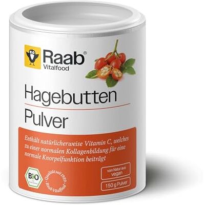 Raab Vitalfood Bio šípkový prášek, bez přísad, veganský, s přírodním vitamínem C pro normální tvorbu kolagenu a normální funkci chrupavky, šípka, balení 1 ks (150 g dóza), 3000162 Raab Vitalfood Bio šípkový prášek, bez přísad, veganský, s přírodním vitamínem C pro normální tvorbu kolagenu a normální funkci chrupavky, šípka, balení 1 ks (150 g dóza), 3000162