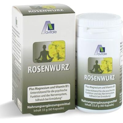 Avitale Rosenwurz Kapseln 200 mg, 60 Stück, 1er Pack (1 x 33 g) Avitale Rosenwurz Kapseln 200 mg, 60 Stück, 1er Pack (1 x 33 g)