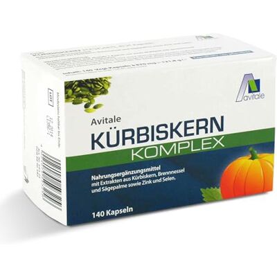 Avitale Kürbiskern Komplex Kapseln, 140 Stück, 1er Pack (1 x 122 g) Avitale Kürbiskern Komplex Kapseln, 140 Stück, 1er Pack (1 x 122 g)