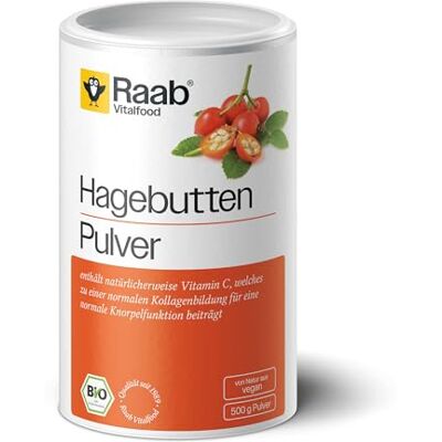 Raab Vitalfood Bio šípkový prášek, prémiový druh AP-4 šípka z jihu Chile, s přírodním vitaminem C pro normální tvorbu kolagenu a funkci chrupavky (500 g) Raab Vitalfood Bio šípkový prášek, prémiový druh AP-4 šípka z jihu Chile, s přírodním vitaminem C pro normální tvorbu kolagenu a funkci chrupavky (500 g)