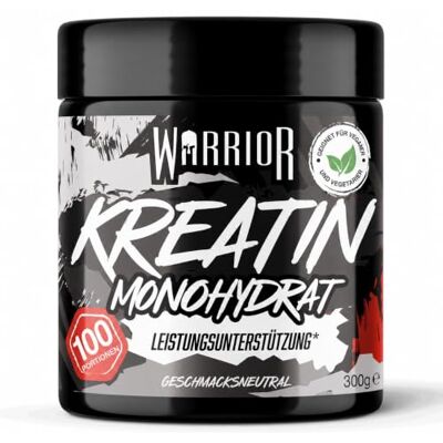 Warrior Kreatin monohydrát prášek 300 g (100 porcí) – čistý kreatin monohydrát, kreatin monohydrát prášek pro růst svalů a sílu, mikronizovaný kreatinový prášek, veganský – chuťově neutrální Warrior Kreatin monohydrát prášek 300 g (100 porcí) – čistý kreatin monohydrát, kreatin monohydrát prášek pro růst svalů a sílu, mikronizovaný kreatinový prášek, veganský – chuťově neutrální