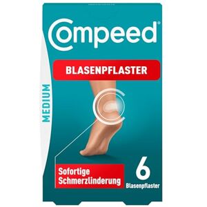 Compeed Náplast na puchýře střední hydrokoloidní náplast s polstrováním na patě, chrání před tlakem a třením zmírňuje bolest, pro rychlé uzdravení 4,2 x 6,8 cm 6 kusů Compeed Náplast na puchýře střední hydrokoloidní náplast s polstrováním na patě, chrání před tlakem a třením zmírňuje bolest, pro rychlé uzdravení 4,2 x 6,8 cm 6 kusů