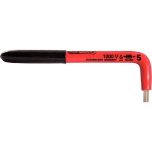 KS Tools 117.1602 Úhlový čepový klíč s vnitřním šestihranem s ochrannou izolací, 4 mm KS Tools 117.1602 Úhlový čepový klíč s vnitřním šestihranem s ochrannou izolací, 4 mm
