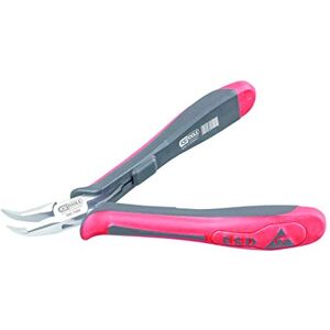 KS Tools 500.7066 ESD Spitzzange, gebogen, ohne Hieb, 130mm KS Tools 500.7066 ESD Spitzzange, gebogen, ohne Hieb, 130mm