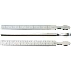Starrett 270 7/16 palců x 6-1/4 palce Taper Gauge ušlechtilá ocel, měřicí klín, 0,3 až 150 milimetrů, 11 mm x 160 mm (Š x D), přesná vzdálenost Starrett 270 7/16 palců x 6-1/4 palce Taper Gauge ušlechtilá ocel, měřicí klín, 0,3 až 150 milimetrů, 11 mm x 160 mm (Š x D), přesná vzdálenost