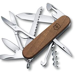 Victorinox Švýcarský kapesní nůž Huntsman Wood, Multitool, Swiss Army Knife s 13 funkcemi, čepel, vývrtka, otvírák na konzervy, hnědý Victorinox Švýcarský kapesní nůž Huntsman Wood, Multitool, Swiss Army Knife s 13 funkcemi, čepel, vývrtka, otvírák na konzervy, hnědý