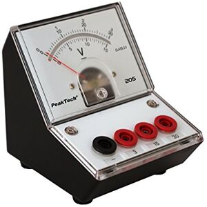 PeakTech P 205-06 Měřič napětí / voltmetr analogový/měřicí přístroj se zrcadlovou stupnicí 0... 3 V / 15 V/30 V DC PeakTech P 205-06 Měřič napětí / voltmetr analogový/měřicí přístroj se zrcadlovou stupnicí 0... 3 V / 15 V/30 V DC