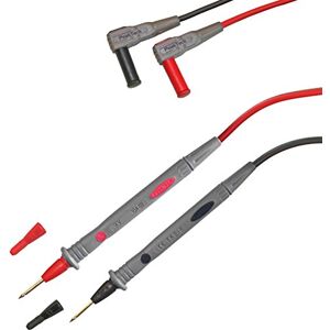 PeakTech 1 pár flexibilních multimetrových měřicích kabelů 120 cm, 4 mm zkušební vedení, 1000 V AC/DC ; 10 A ; CAT III / IV, 1 kus, TKS-8, červená, šedá PeakTech 1 pár flexibilních multimetrových měřicích kabelů 120 cm, 4 mm zkušební vedení, 1000 V AC/DC ; 10 A ; CAT III / IV, 1 kus, TKS-8, červená, šedá