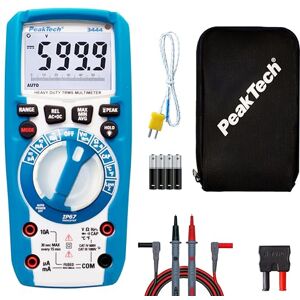 PeakTech P 3444 True RMS multimetr digitální (IP67) vodotěsný zkoušečka napětí a přístroj na měření proudu 6000 Counts extrémně robustní kryt s LED lampou zkoušečka průchodnosti, měřicí PeakTech P 3444 True RMS multimetr digitální (IP67) vodotěsný zkoušečka napětí a přístroj na měření proudu 6000 Counts extrémně robustní kryt s LED lampou zkoušečka průchodnosti, měřicí