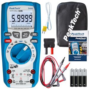 PeakTech P 3441 – True RMS multimetr digitální pro elektrikáře s 60000 Counts, profesionální ruční multimetr pro elektrická vedení, TÜV/GS, zkoušečka průchodnosti, voltmetr, měřič proudu CAT III PeakTech P 3441 – True RMS multimetr digitální pro elektrikáře s 60000 Counts, profesionální ruční multimetr pro elektrická vedení, TÜV/GS, zkoušečka průchodnosti, voltmetr, měřič proudu CAT III