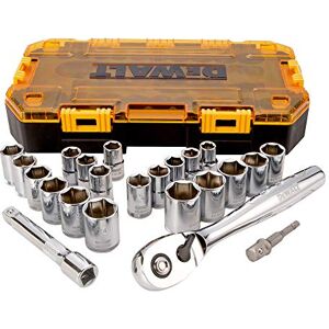 DeWalt Stanley Dwmt73813 robustní sada nástrčných klíčů, 23dílná, 1/2palcový čtyřhranný pohon DeWalt Stanley Dwmt73813 robustní sada nástrčných klíčů, 23dílná, 1/2palcový čtyřhranný pohon