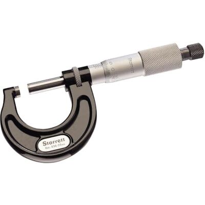 Starrett 436.1MXRL-25 vnější mikrometr, ráčnový doraz, pojistná matice, povrchy z tvrdokovu, rozsah 0-25 mm, dělení 0,01 mm, přesnost +/- 0,002 mm Starrett 436.1MXRL-25 vnější mikrometr, ráčnový doraz, pojistná matice, povrchy z tvrdokovu, rozsah 0-25 mm, dělení 0,01 mm, přesnost +/- 0,002 mm