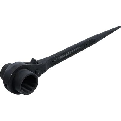 BGS 307 ráčna pro lešení SW 36 x 41 mm Délka 450 mm chrom-vanadová ocel dvanáctihran přepínatelná kovaná stopka BGS 307 ráčna pro lešení SW 36 x 41 mm Délka 450 mm chrom-vanadová ocel dvanáctihran přepínatelná kovaná stopka