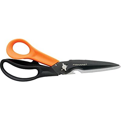Fiskars Víceúčelové nůžky s oddělitelnými čepelemi, vč. ochranného pouzdra s ostřičem nůžek, délka 23 cm, titanový povlak, nerezová ocel čepel / plastové rukojeti, černá/oranžová, střihy + More, Fiskars Víceúčelové nůžky s oddělitelnými čepelemi, vč. ochranného pouzdra s ostřičem nůžek, délka 23 cm, titanový povlak, nerezová ocel čepel / plastové rukojeti, černá/oranžová, střihy + More,