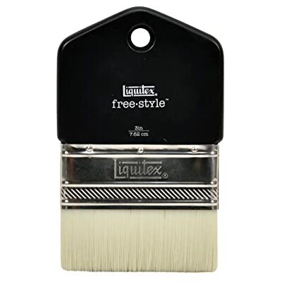Liquitex 1301003 Free Style XL Umělec – štětec, dlouhá životnost, tvarově stabilní z vysoce kvalitních syntetických vláken pro plnou kontrolu při nanášení barvy – 3 palce Liquitex 1301003 Free Style XL Umělec – štětec, dlouhá životnost, tvarově stabilní z vysoce kvalitních syntetických vláken pro plnou kontrolu při nanášení barvy – 3 palce