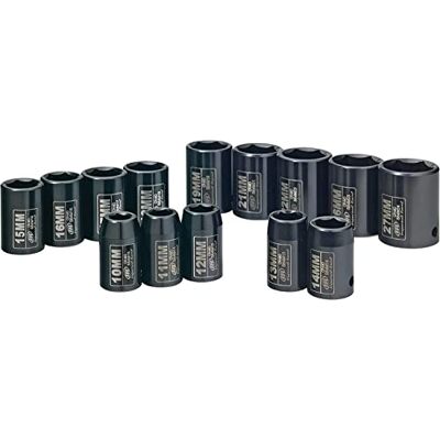 Ingersoll Rand SK4M14N 1/2" 14dílná metrická sada nástrčných klíčů Cr-Mo ocel laserem leptaná robustní černá Ingersoll Rand SK4M14N 1/2" 14dílná metrická sada nástrčných klíčů Cr-Mo ocel laserem leptaná robustní černá