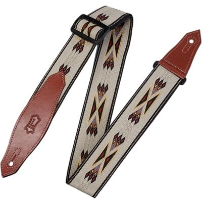 Levy's MSSN80-TAN Popruh na kytaru Tan (polypropylen, Navajo, žakárová tkanina) Levy's MSSN80-TAN Popruh na kytaru Tan (polypropylen, Navajo, žakárová tkanina)