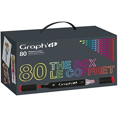 GRAPH'IT Graph 'it taška na zahradní nářadí Marker Coffret de 80 marqueurs GRAPH'IT Graph 'it taška na zahradní nářadí Marker Coffret de 80 marqueurs