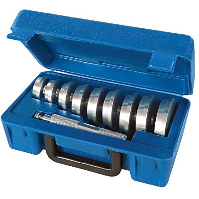 Silverline 486869 Lagertreiber, Silber, 40–81 mm, 10 Teilig Satz Silverline 486869 Lagertreiber, Silber, 40–81 mm, 10 Teilig Satz