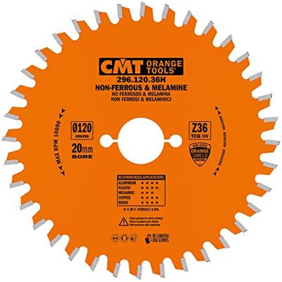 CMT ORANGE TOOLS 296. 120. 36H HM kotoučová pila pro materiál bez železa 120 x 1, 8 x 20 Z36 TCG CMT ORANGE TOOLS 296. 120. 36H HM kotoučová pila pro materiál bez železa 120 x 1, 8 x 20 Z36 TCG