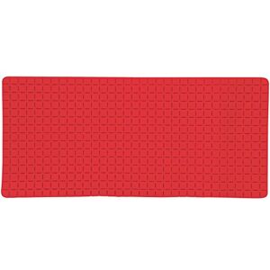 MSV – Quadro protiskluzová koupelnová rohož z gumy – moderní design – 36 x 76 cm – červená – bezpečnost a elegance – ideální pro každou koupelnu MSV – Quadro protiskluzová koupelnová rohož z gumy – moderní design – 36 x 76 cm – červená – bezpečnost a elegance – ideální pro každou koupelnu