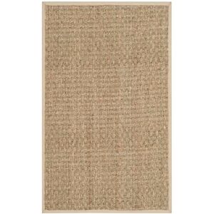 Safavieh Koberec z přírodního vlákna pro obývací pokoj, jídelnu, ložnici kolekce Natural Fiber Collection, krátký vlas, přírodní a hnědý, 76 x 183 cm Safavieh Koberec z přírodního vlákna pro obývací pokoj, jídelnu, ložnici kolekce Natural Fiber Collection, krátký vlas, přírodní a hnědý, 76 x 183 cm