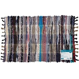 JVL Záplatový koberec, z recyklovaného materiálu, čínský design, ručně vyrobený, vícebarevný, 50 x 80 cm JVL Záplatový koberec, z recyklovaného materiálu, čínský design, ručně vyrobený, vícebarevný, 50 x 80 cm