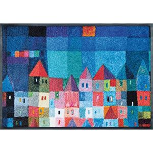 Wash+Dry Rohožka, Colourful Houses 50 x 75 cm, uvnitř a venku, omyvatelná Wash+Dry Rohožka, Colourful Houses 50 x 75 cm, uvnitř a venku, omyvatelná