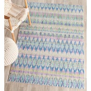 Safavieh Boho koberec do obývacího pokoje, jídelny, ložnice Valencia Collection, krátká předsíň, fialová a multi, 122 X 183 cm Safavieh Boho koberec do obývacího pokoje, jídelny, ložnice Valencia Collection, krátká předsíň, fialová a multi, 122 X 183 cm