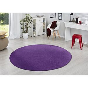 Hanse Home Koberec Fancy kulatý – jednobarevný moderní koberec do obývacího pokoje, obývacího pokoje, dětského pokoje, chodby, ložnice, kuchyně – fialová, Ø 133 cm Hanse Home Koberec Fancy kulatý – jednobarevný moderní koberec do obývacího pokoje, obývacího pokoje, dětského pokoje, chodby, ložnice, kuchyně – fialová, Ø 133 cm