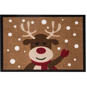 Hanse Home Vánoční rohožka do interiéru i exteriéru 40 x 60 cm Venkovní rohožka ke dveřím s motivem soba lze prát a je odolná proti povětrnostním vlivům, protiskluzová pro vstupy a venkovní použití Hanse Home Vánoční rohožka do interiéru i exteriéru 40 x 60 cm Venkovní rohožka ke dveřím s motivem soba lze prát a je odolná proti povětrnostním vlivům, protiskluzová pro vstupy a venkovní použití