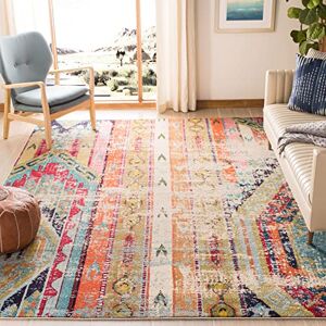 Safavieh Boho koberec do obývacího pokoje, jídelny, ložnice Monaco Collection, krátká předsíň, Multi, 91 x 152 cm Safavieh Boho koberec do obývacího pokoje, jídelny, ložnice Monaco Collection, krátká předsíň, Multi, 91 x 152 cm