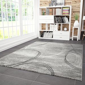 VIMODA Designový koberec moderní káča vzor melírovaný v šedo-černé, rozměry: 120 x 170 cm VIMODA Designový koberec moderní káča vzor melírovaný v šedo-černé, rozměry: 120 x 170 cm