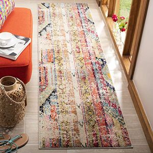Safavieh Boho koberec do obývacího pokoje, jídelny, ložnice Monaco Collection, krátká předsíň, Multi, 76 x 183 cm Safavieh Boho koberec do obývacího pokoje, jídelny, ložnice Monaco Collection, krátká předsíň, Multi, 76 x 183 cm