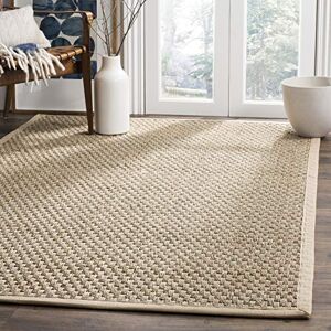 Safavieh Koberec z přírodního vlákna pro obývací pokoj, jídelnu, ložnici kolekce Natural Fiber Collection, krátký vlas, přírodní a béžová, 152 X 244 cm Safavieh Koberec z přírodního vlákna pro obývací pokoj, jídelnu, ložnici kolekce Natural Fiber Collection, krátký vlas, přírodní a béžová, 152 X 244 cm