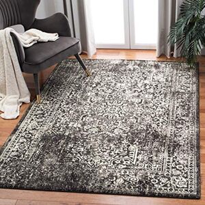 Safavieh Přechodový koberec pro obývací pokoj, jídelnu, ložnici Evoke Collection, krátká předsíň, černá a šedá, 155 x 229 cm Safavieh Přechodový koberec pro obývací pokoj, jídelnu, ložnici Evoke Collection, krátká předsíň, černá a šedá, 155 x 229 cm