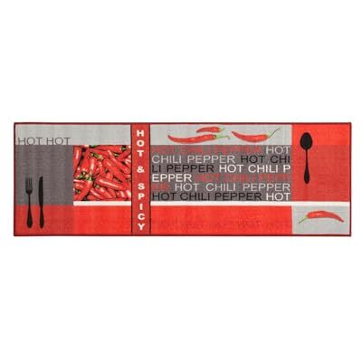 Andiamo Běhoun na koberec kuchyňský běhoun Chilli design Chilli běhoun Kuchyňský koberec – obývací pokoj vstupní prostor chodba kuchyň – Hot & Spicy řetízkovaný odolný proti opotřebení, snadná údržba – 67 x Andiamo Běhoun na koberec kuchyňský běhoun Chilli design Chilli běhoun Kuchyňský koberec – obývací pokoj vstupní prostor chodba kuchyň – Hot & Spicy řetízkovaný odolný proti opotřebení, snadná údržba – 67 x