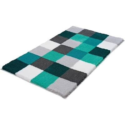 Kleine Wolke Koupelnový koberec Caro, 100% polyakryl, 70 x 120 cm, petrolejová Kleine Wolke Koupelnový koberec Caro, 100% polyakryl, 70 x 120 cm, petrolejová