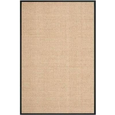 Safavieh Koberec z přírodního vlákna pro obývací pokoj, jídelnu, ložnici kolekce Natural Fiber Collection, krátká předsíň, přírodní a černá, 91 x 152 cm Safavieh Koberec z přírodního vlákna pro obývací pokoj, jídelnu, ložnici kolekce Natural Fiber Collection, krátká předsíň, přírodní a černá, 91 x 152 cm