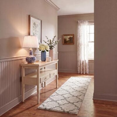 Safavieh Koberec Zottelig do obývacího pokoje, jídelny, ložnice – Hudson Shag Collection, vysoký vlas, slonovina a šedá, 69 × 244 cm Safavieh Koberec Zottelig do obývacího pokoje, jídelny, ložnice – Hudson Shag Collection, vysoký vlas, slonovina a šedá, 69 × 244 cm