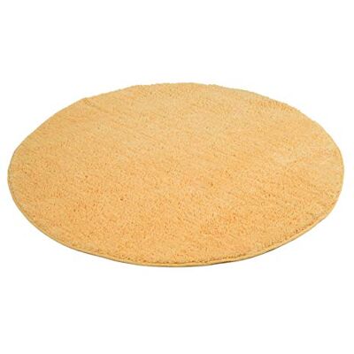 Gözze Koupelnový koberec z mikrovlákna, kulatý průměr 110 cm, RIO, sluneční žlutá, 1025-13-110000 Gözze Koupelnový koberec z mikrovlákna, kulatý průměr 110 cm, RIO, sluneční žlutá, 1025-13-110000