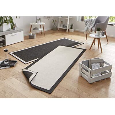 Hanse Home NORTHRUGS Vnitřní a venkovní koberec Panama 80 x 350 cm – otočný koberec odolný proti povětrnostním vlivům, moderní univerzální design s bordurou, běhoun na balkon, terasu, zahradu, zimní zahradu, Hanse Home NORTHRUGS Vnitřní a venkovní koberec Panama 80 x 350 cm – otočný koberec odolný proti povětrnostním vlivům, moderní univerzální design s bordurou, běhoun na balkon, terasu, zahradu, zimní zahradu,