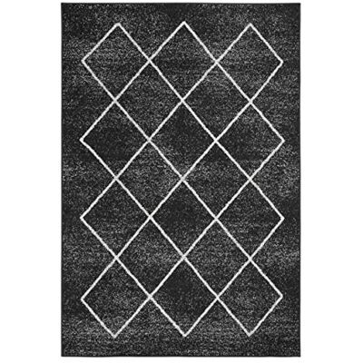Andiamo Tkaný koberec Bolonia s ornamenty běhoun moderní polypropylen Öko-Tex 100 koberec v antracitové barvě, 120 cm x 170 cm Andiamo Tkaný koberec Bolonia s ornamenty běhoun moderní polypropylen Öko-Tex 100 koberec v antracitové barvě, 120 cm x 170 cm
