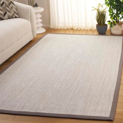 Safavieh Koberec z přírodního vlákna pro obývací pokoj, jídelnu, ložnici kolekce Natural Fiber Collection, krátký vlas, přírodní a béžová, 160 x 229 cm Safavieh Koberec z přírodního vlákna pro obývací pokoj, jídelnu, ložnici kolekce Natural Fiber Collection, krátký vlas, přírodní a béžová, 160 x 229 cm