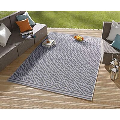 Hanse Home NORTHRUGS Vnitřní a venkovní koberec kosočtverec 80 x 150 cm odolný proti povětrnostním vlivům Moderní geometrický kosočtverec vzor celoplošný design běhoun na balkon, terasu, zahradu, zimní Hanse Home NORTHRUGS Vnitřní a venkovní koberec kosočtverec 80 x 150 cm odolný proti povětrnostním vlivům Moderní geometrický kosočtverec vzor celoplošný design běhoun na balkon, terasu, zahradu, zimní