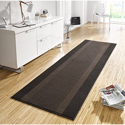 Hanse Home Koberec běhoun pás 80 × 500 cm – koberec měkký koberec s krátkým vlasem, moderní design, běhoun na chodbu, ložnici, dětský pokoj, koupelnu, obývací pokoj, kuchyň, dekorační běhoun – hnědý Hanse Home Koberec běhoun pás 80 × 500 cm – koberec měkký koberec s krátkým vlasem, moderní design, běhoun na chodbu, ložnici, dětský pokoj, koupelnu, obývací pokoj, kuchyň, dekorační běhoun – hnědý